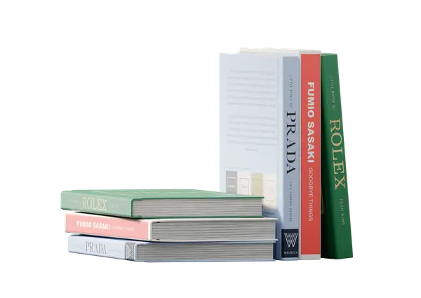 Book Set, 01 - Luxury & Fashion 3D Model