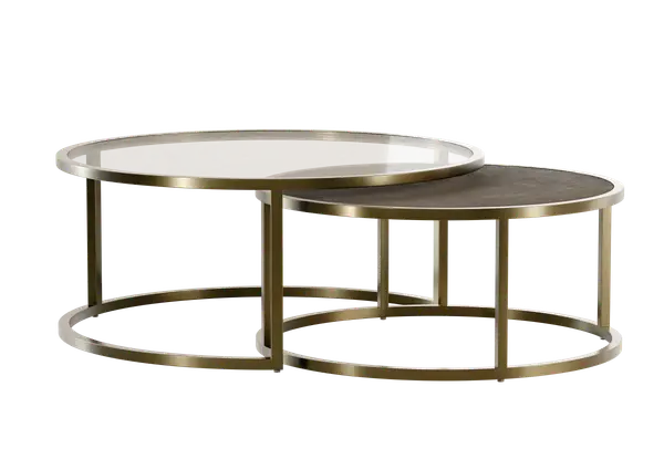 Knox Round Nesting Coffee Table 3D Model